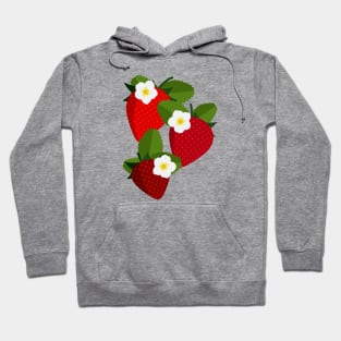 Strawberries and blossoms Hoodie